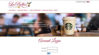 La Bella Baskets & Gifts | Account Login Page