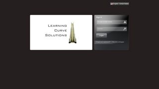 Learning Curve Login Page