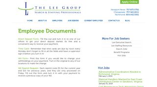 Employee Documents - The Lee GroupThe Lee Group