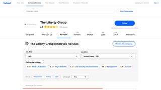 Working at The Liberty Group: 108 Reviews | Indeed.com