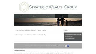 The Living Balance Sheet® Client Login - Strategic Wealth Group