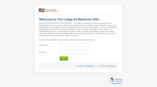 The Lodge at Westover Hills - Sitio web - RealPage