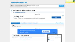 theloop.stagecoach.com at Website Informer. Log in. Visit Theloop ...