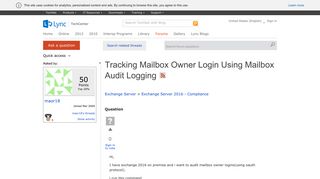 Tracking Mailbox Owner Login Using Mailbox Audit Logging - Microsoft