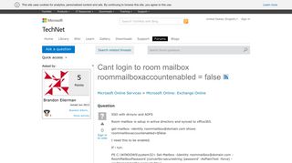 Cant login to room mailbox roommailboxaccountenabled = false ...