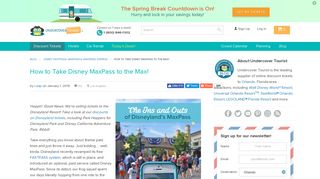 The Ins and Outs of Disney MaxPass - Undercover Tourist
