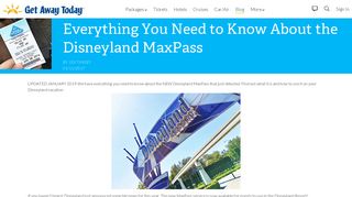 Everything You Need to Know About the Disneyland MaxPass