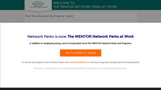Find Your Account (by Email or Login) - The MENTOR Network ...