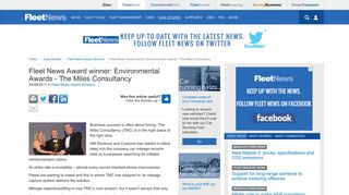 Fleet News Award winner: Environmental Awards - The Miles ...