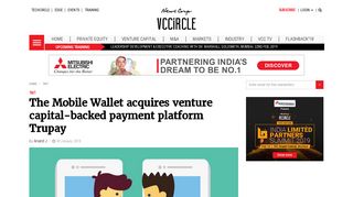 The Mobile Wallet acquires venture capital-backed payment platform ...