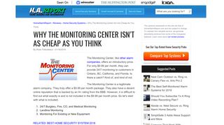 Why The Monitoring Center Isn't As Cheap As You Think