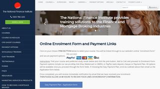 Enrol Here - The National Finance Institute
