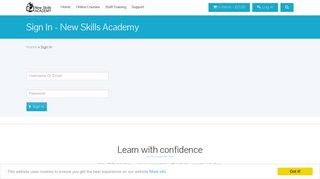 Sign In - New Skills Academy