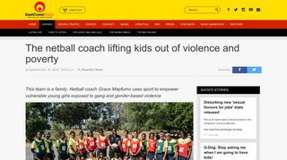 The netball coach lifting kids out of violence and poverty