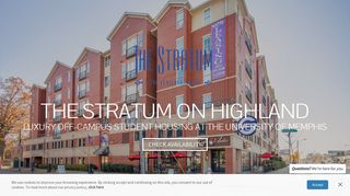 Stratum on Highland: Apartments in Memphis For Rent