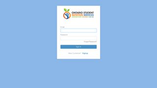 Login - Ontario Student Nutrition Services