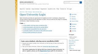 Open University Login | Open University | San Jose State University