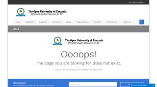The Open University of Tanzania - out.ac.tz