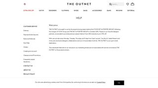THE OUTNET | Help