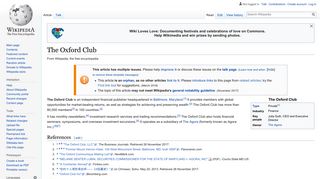 The Oxford Club - Wikipedia