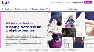 TPT Retirement Solutions - A leading provider of UK workplace pensions