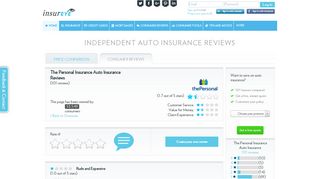 The Personal Insurance Auto Insurance Reviews