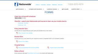 Nationwide Pet Insurance | Claim Forms & Downloads