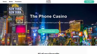 The phone casino - Register or Login and start to play now