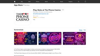 Play Slots at The Phone Casino on the App Store - iTunes - Apple