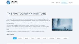 The Photography Institute - Online Education