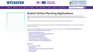 Submit Online Planning Applications - Wychavon District Council