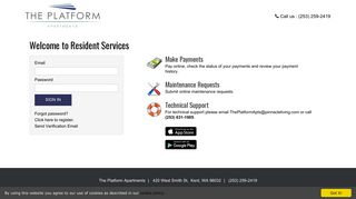 Login to The Platform Apartments Resident Services | The Platform ...