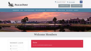 Member Login - Pelican Point Golf & Country Club