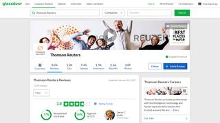 Thomson Reuters Reviews | Glassdoor
