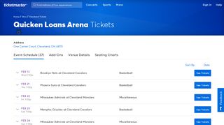 Quicken Loans Arena - Cleveland | Tickets, Schedule, Seating Chart ...