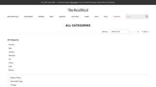 All Categories | The RealReal