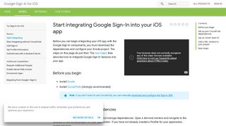 Start integrating Google Sign-In into your iOS app | Google Sign-In for ...