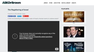 The Regathering of Israel | Ask Dr. Brown