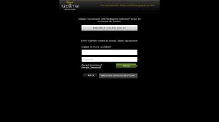 Select your home property or club - The Registry Collection
