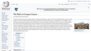 The Ride to Conquer Cancer - Wikipedia