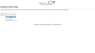 Employee Login - Staff Right Services, Inc.
