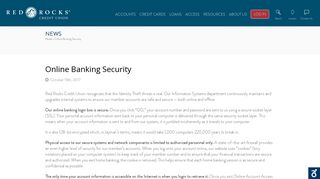 Online Banking Security – Red Rocks CU