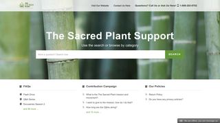 The Sacred Plant Support