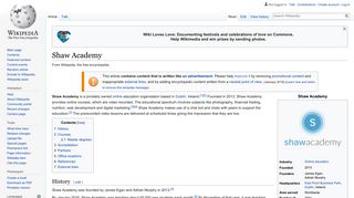 Shaw Academy - Wikipedia
