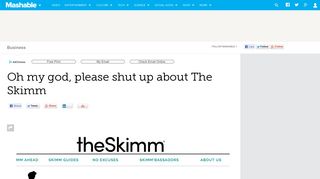 Oh my god, please shut up about The Skimm - Mashable
