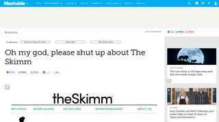 Oh my god, please shut up about The Skimm - Mashable