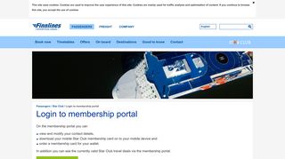Login to membership portal | Finnlines