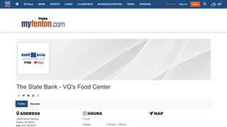 The State Bank - VG's Food Center | bank | financial | Fenton, Mi ...