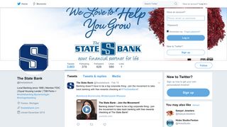 The State Bank (@thestatebank) | Twitter