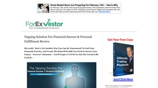 Tapping Solution For Financial Success & Personal Fulfillment Review